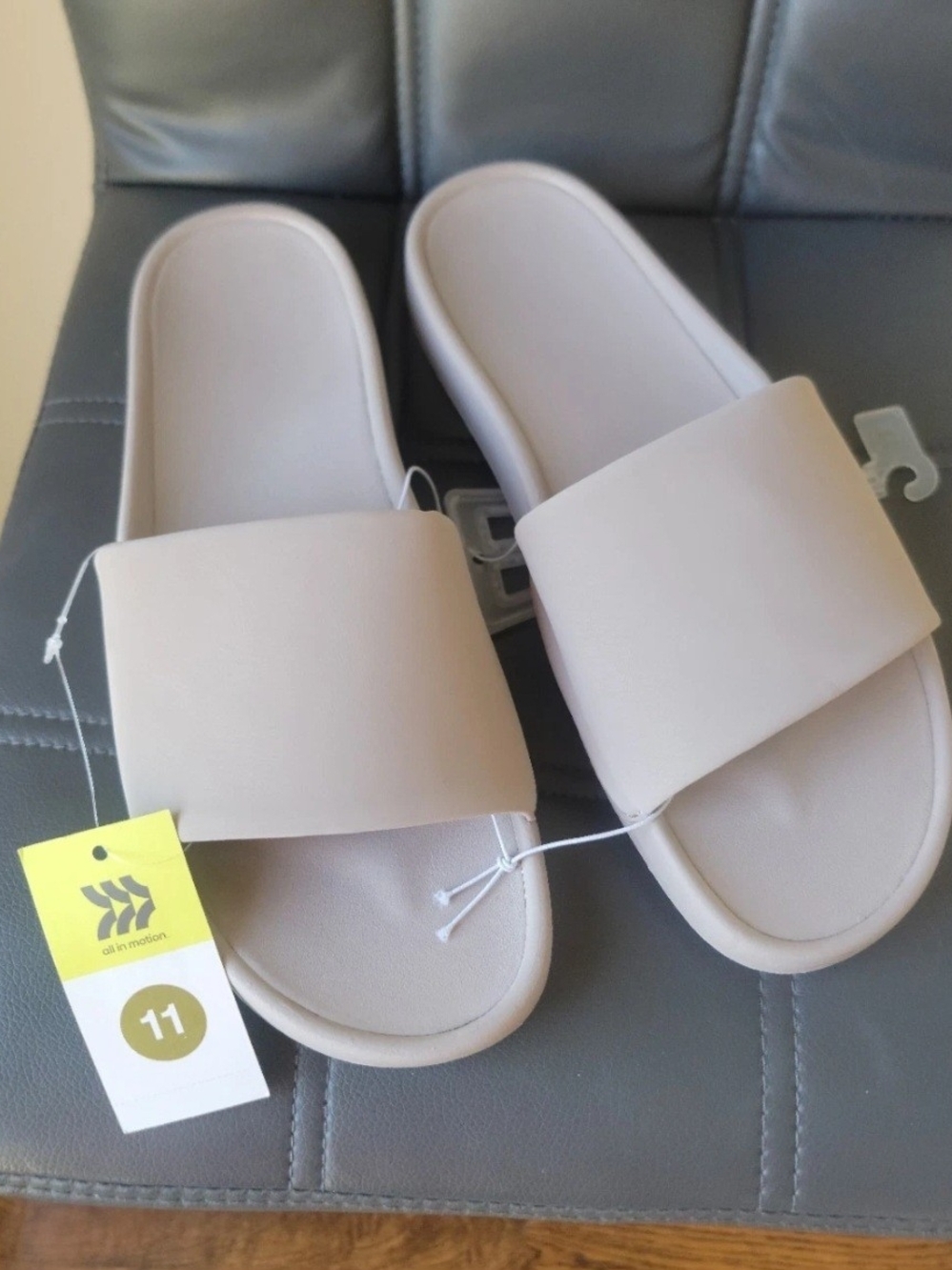 All In Motion Women's Makenna Slip-on Slides Taupe 11